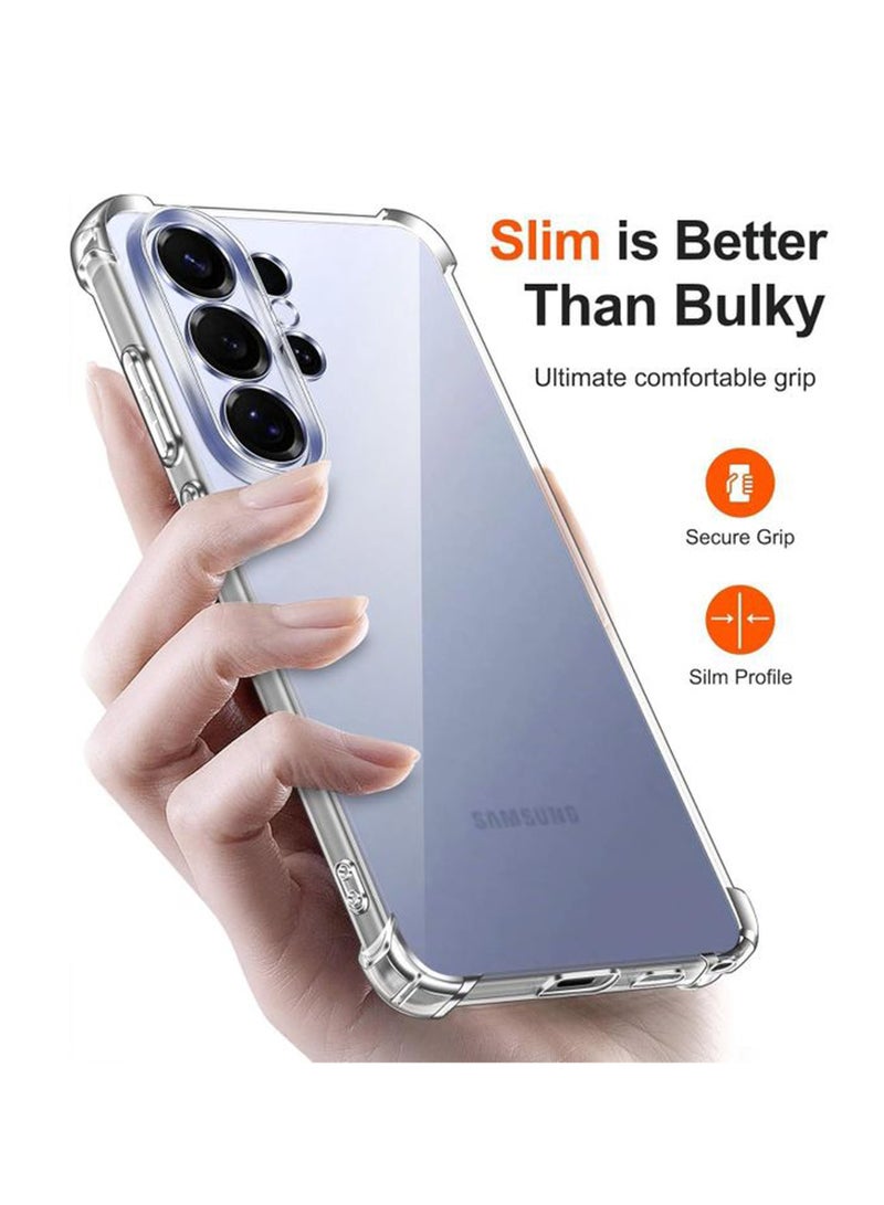NAFCO Samsung Galaxy S26 Ultra - Ultra Clear Transparent Silicone Drop-Proof Clear Flexible Protective Phone Cover - Transparent - Image 4
