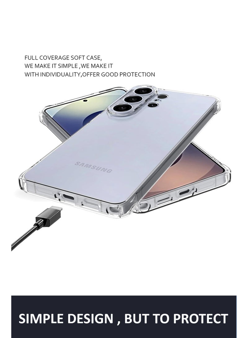 NAFCO Samsung Galaxy S26 Ultra - Ultra Clear Transparent Silicone Drop-Proof Clear Flexible Protective Phone Cover - Transparent - Image 3