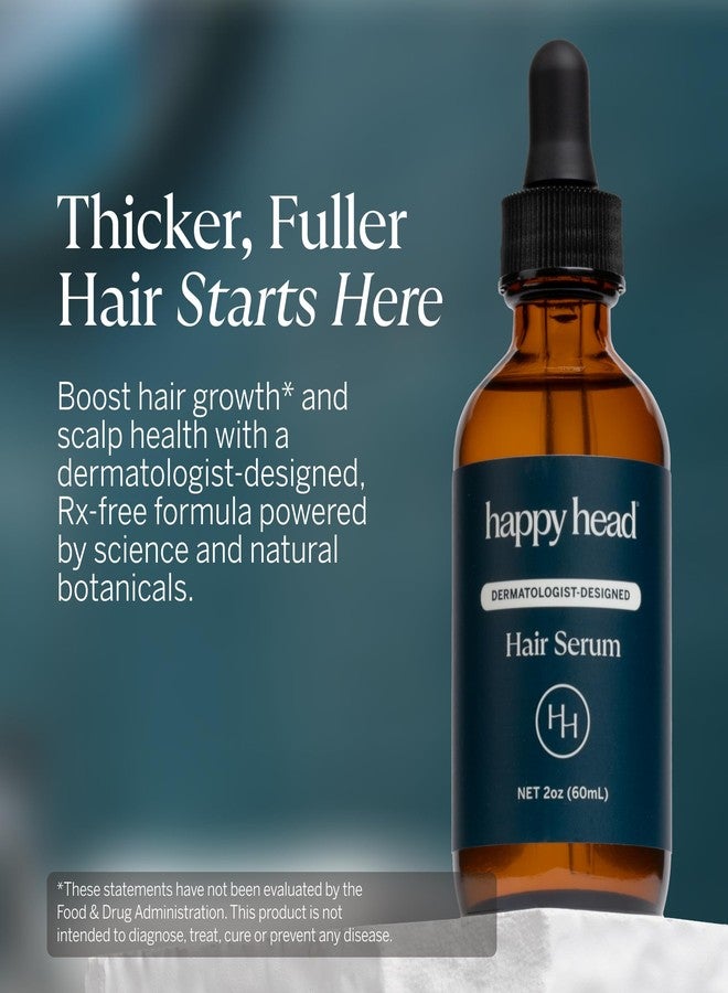 Happy Head Hair Regrowth Serum - Leave-In Scalp & Hair Treatment with Procapil®, Biotin & Rosemary - Lightweight Formula - 2oz - Image 2