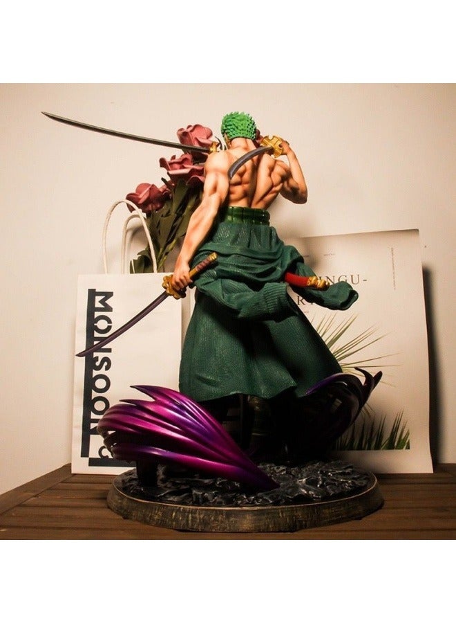 general One Piece hand-made Dream Sauron Three Knives Mobile Comic model desktop Case Car Decoration Boy gift - Image 3