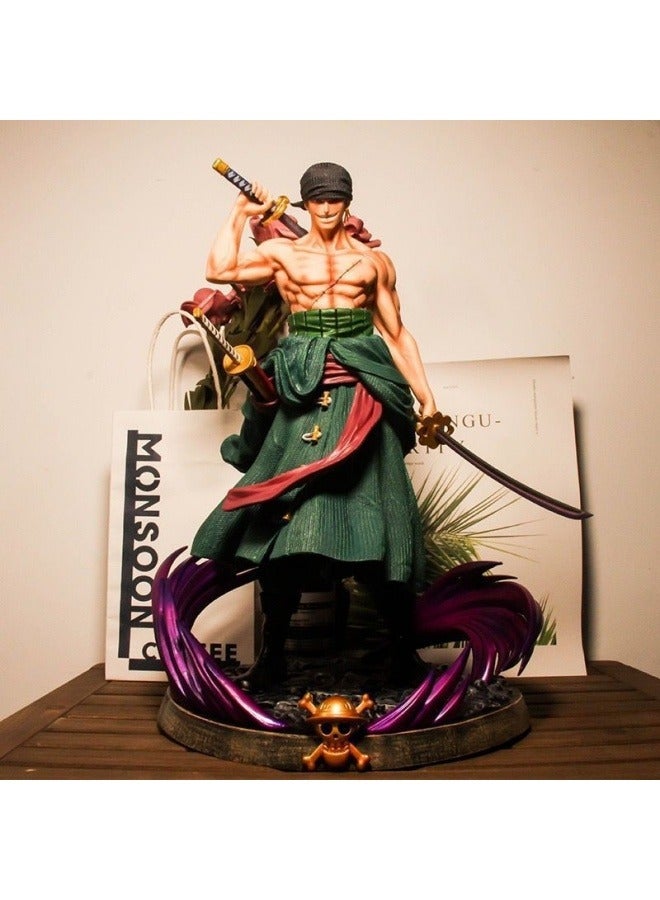 general One Piece hand-made Dream Sauron Three Knives Mobile Comic model desktop Case Car Decoration Boy gift - Image 4