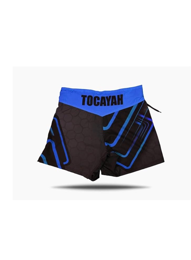 TOCAYAH Tocayah Octagon MMA Shorts | Training Cage Fighting Grappling Martial Arts Kickboxing Shorts | Men Women Kickboxing High Grade Fight Training Workout Trunk - Image 3