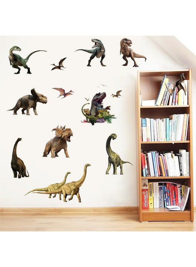 WOYINIS 3D Watercolour Dinosaur Kids Wall Stickers Peel and Stick Removable Wall Decals for Kids Nursery Bedroom Living Room - Image 5