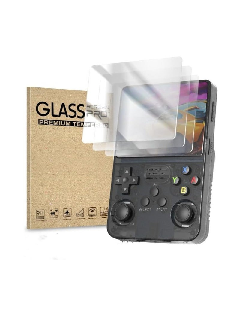 R36S Game Console Screen Protector R36S/R35S/RGB20S Game Console Protective Film 9H Dustproof Scratch-resistant Tempered Glass Front Screen Protector, - Image 5