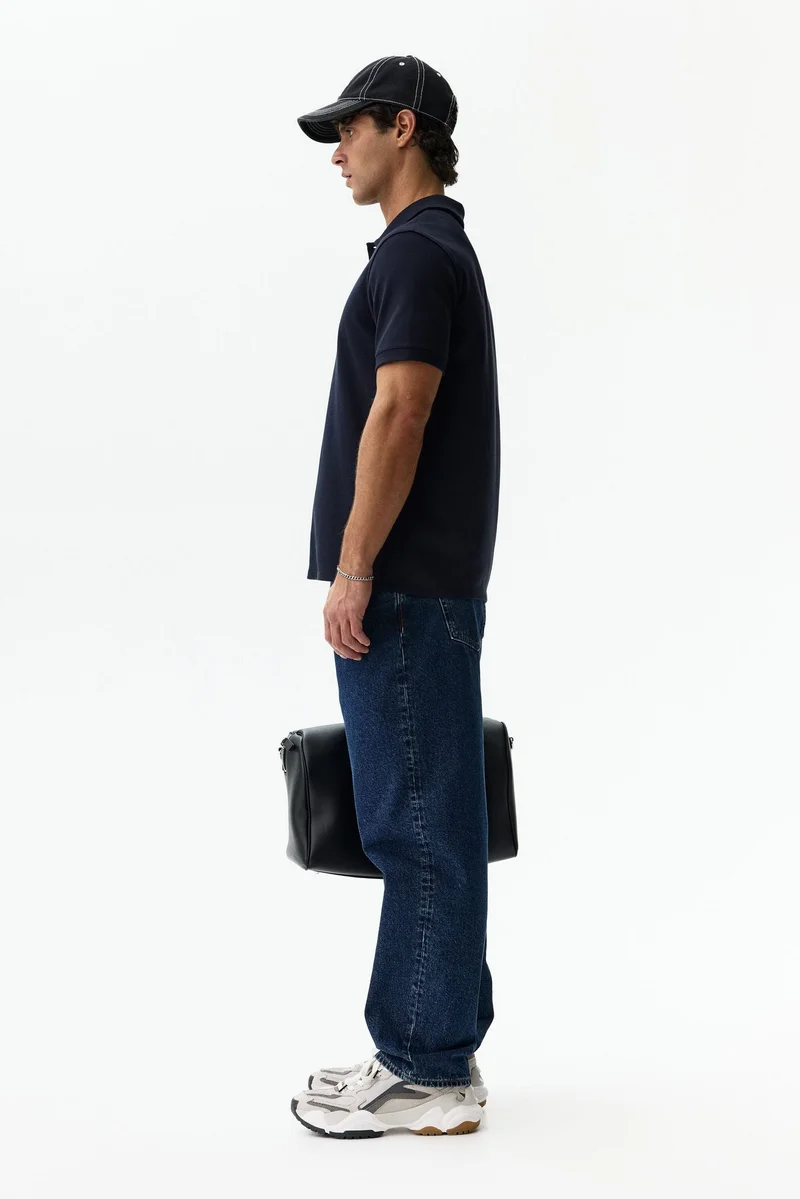 H&M  Cooling Regular Fit Polo shirt for Men | Best Price UAE