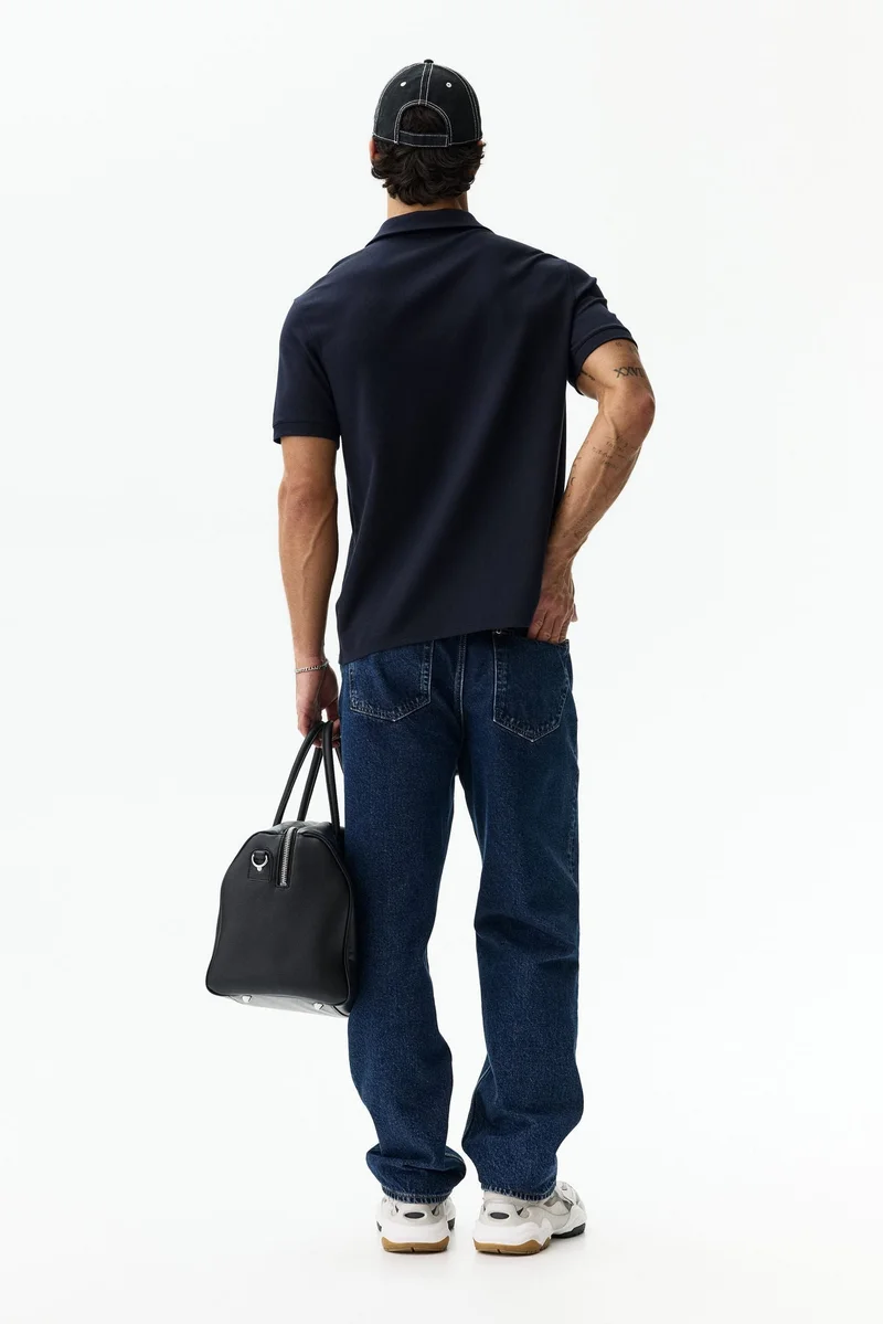 H&M  Cooling Regular Fit Polo shirt for Men | Best Price UAE