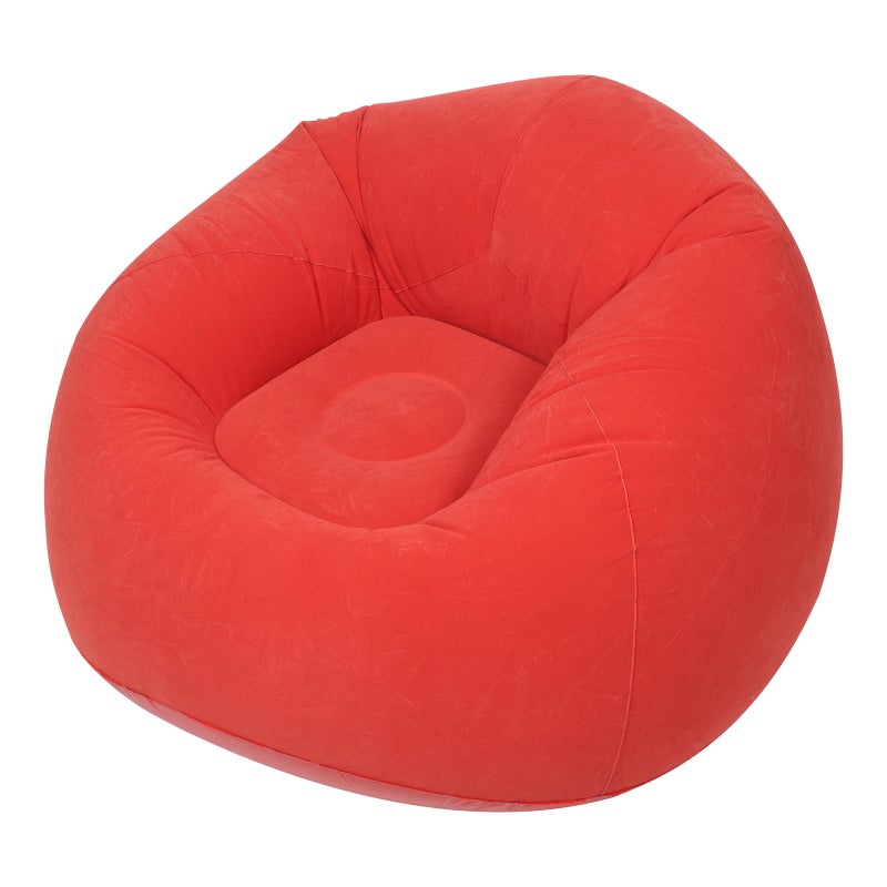 2pcs Bean Bag Chairs for Adults Inflatable Chairs with Electric Air Pump,Blow up Couch Folding Inflatable Couch Lazy Sofa for Reading Living Room Rosy - Image 5
