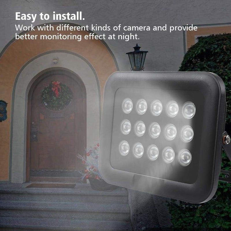 Tangxi 20~150m/65.6~492.1ft IR Infrared 8~90°Adjustable 15Pcs Infrared LED Light IP65 Night Vision Built in Light Sensor LEDs Array Light for IP Camera, - Image 4