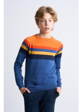 Alexander Gardi Colour Block Cotton Kids Sweater (C23-7106)  - Image 1
