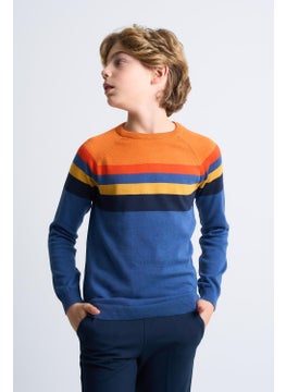 Alexander Gardi Colour Block Cotton Kids Sweater (C23-7106)  - Image 2