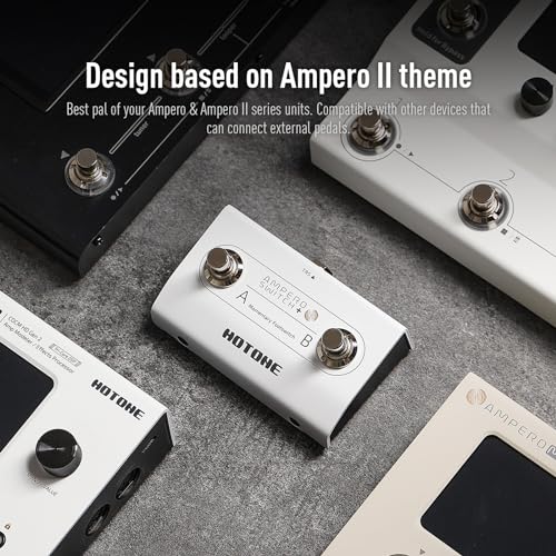 HOTONE Dual Footswitch Pedal Momentary 2-Way Pedal Foot Switch Controller Switch 6.35 mm (Ampero Switch+) - Image 3