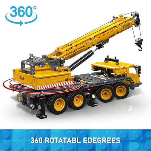 Mould King 17058 City Mobile Crane Truck Toy Building Set, Construction Vehicle Model Blocks Kit for Adults, Toys Gifts for Kids Children, Playset for Boys and Girls Ages 8+(997 Pieces) - Image 3