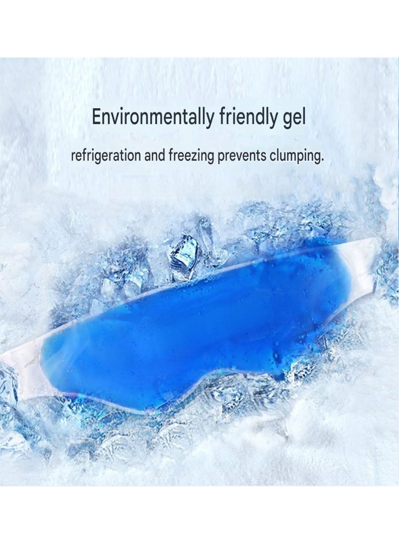 Reusable Gel Eye Mask for Eye Strain, Dark Circles & Puffiness Relief | Cold Compress for Postoperative Care & Sleep | Adjustable Velcro Strap - Image 2