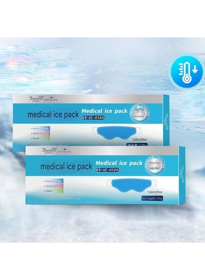 Reusable Gel Eye Mask for Eye Strain, Dark Circles & Puffiness Relief | Cold Compress for Postoperative Care & Sleep | Adjustable Velcro Strap - Image 5