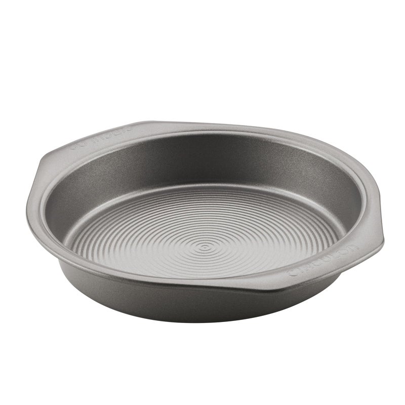 Circulon Nonstick Bakeware Round Baking Pan Cake Pan 9 Inch Gray