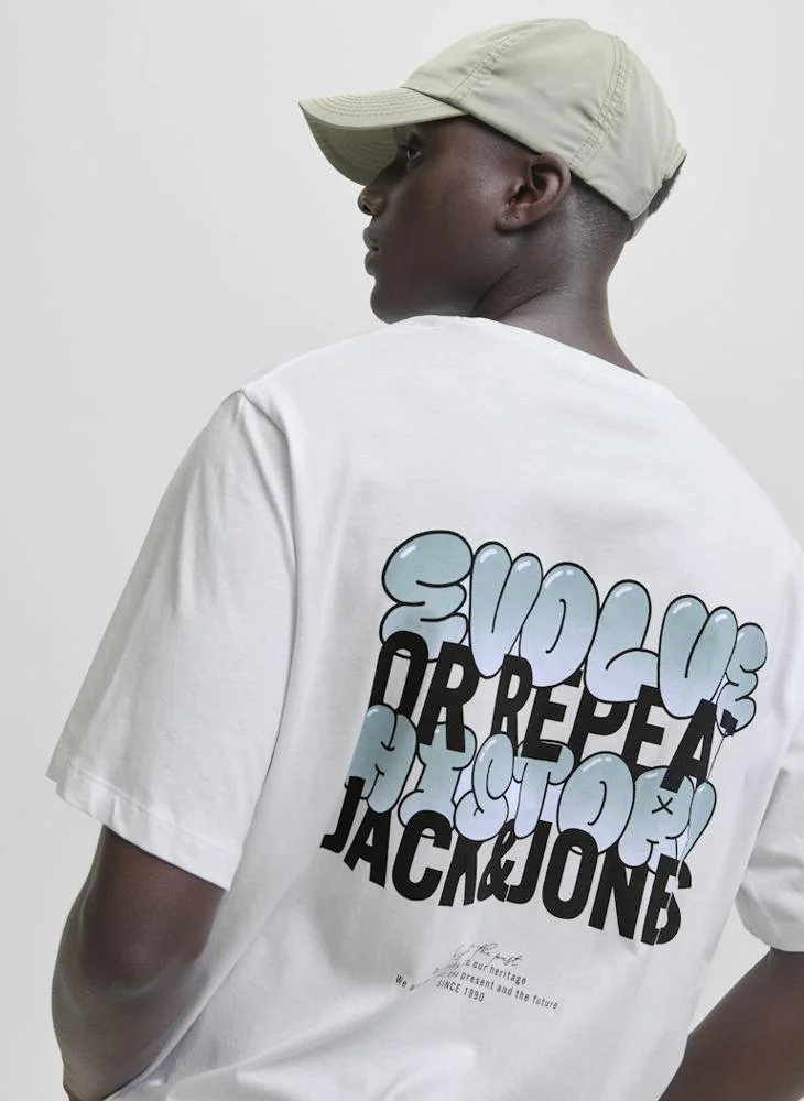 JACK & JONES Back Print Regular Fit T-Shirt