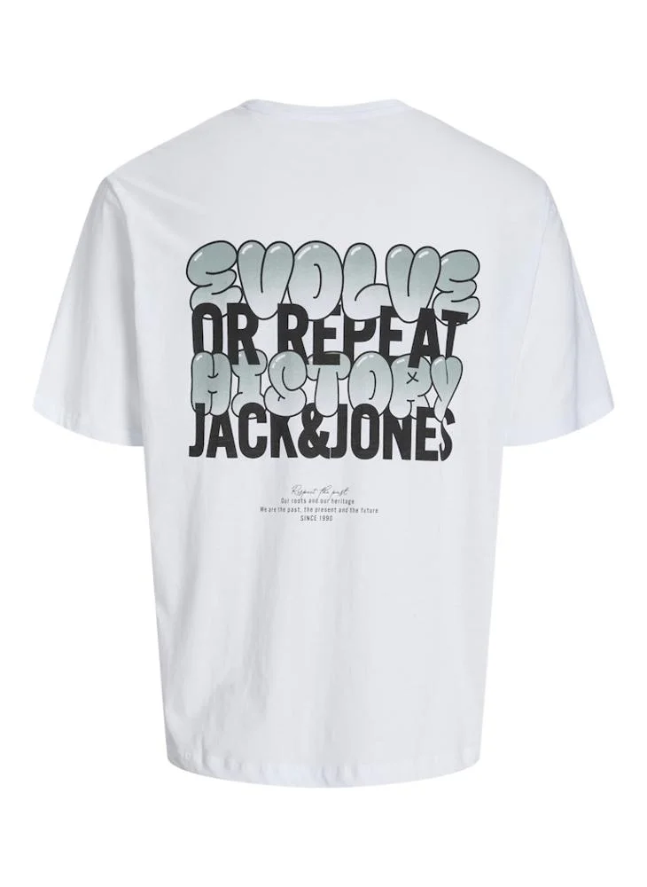 JACK & JONES Back Print Regular Fit T-Shirt