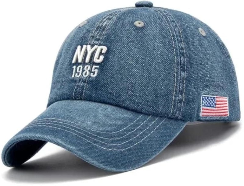 NYC Jeans Premium Cap (Blue), Blue, One Size