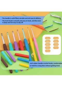 KASTWAVE 85 Piece Crochet Kit with Crochet Hooks Yarn Set, Knitting Accessories Set, Includes Complete Crochet Accessories-Perfect Crochet Starter Kit for Adults Children Beginner Professionals  - Image 3