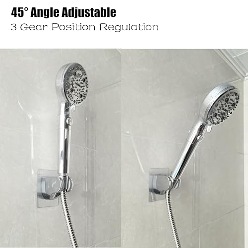 Lofekea Strong Adhesive and Waterproof Shower Head Holder, Adjustable Handheld Shower Holder Wall Mount Shower Bracket by Lofekea - Image 4
