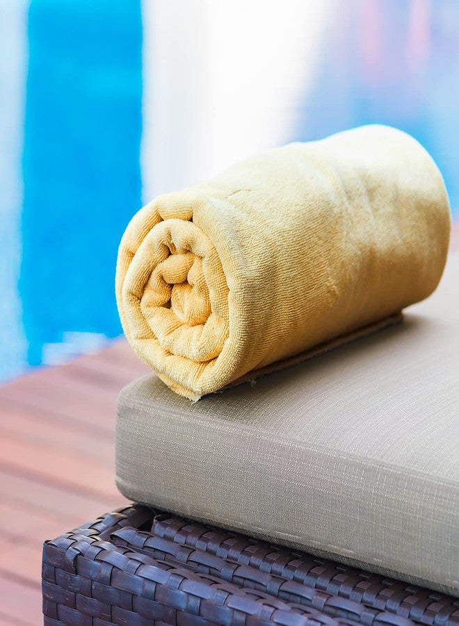 KAHAF COLLECTION مجموعة كاهف - طقم من 6 مناشف استحمام 27 × 54 بوصة، 100% قطن، أكبر وأخف وزنًا، أسرع في الجفاف، ناعمة جدًا وامتصاصها ممتاز، مثالية للحمام (متعدد الألوان، طقم من 6 (27''x54'')) - Image 4