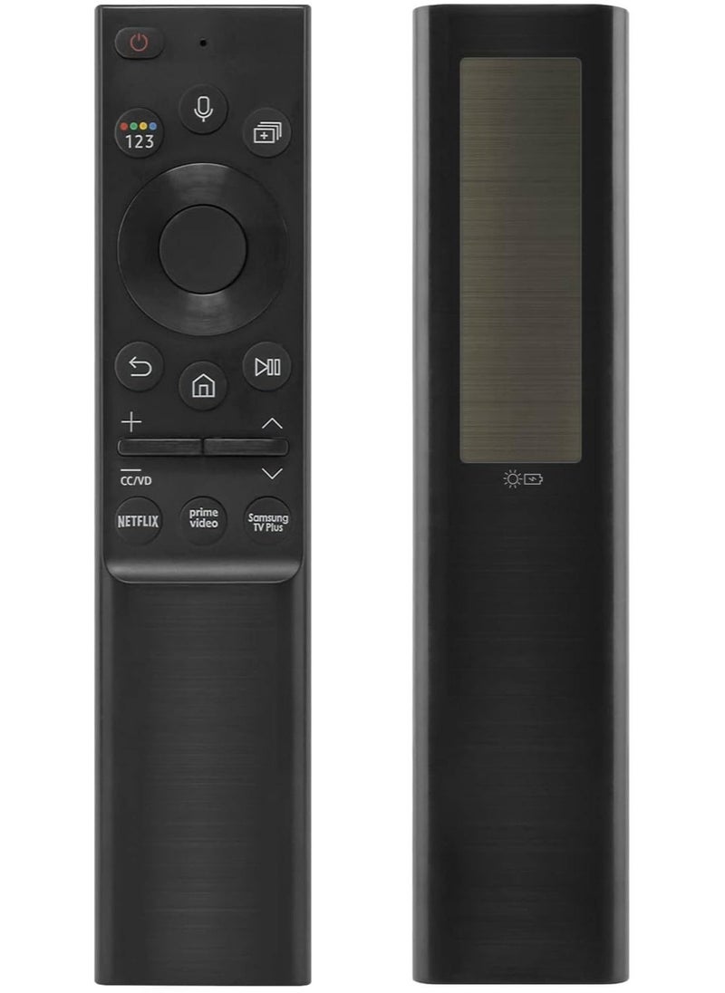 Solar Charging BN59-01357 Voice Remote Control for Samsung Smart TVs – Compatible with 2021 Neo LED Smart 4K Ultra HD TV, RMCSPA1EP1, with 3 Shortcut Buttons - Image 1