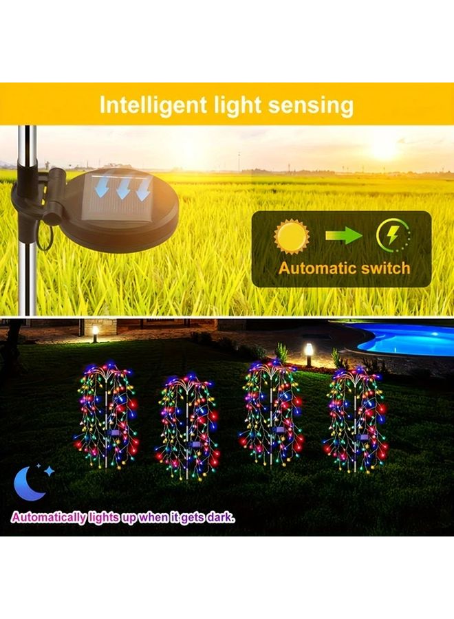 Solar Firecracker Lawn Light 8 Modes Auto On Off Outdoor Garden Pathway - Image 5