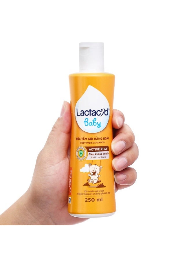 Lactacyd Baby Body Wash & Shampoo - Active Play 250ml - Image 2