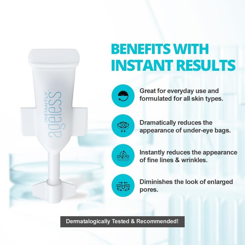 Instantly Ageless - Instant Face Lift in a Vial - Skin Care for Anti Aging face cream - Instant Under Eye Bags Remover - Facelift 10 Vials - Image 5