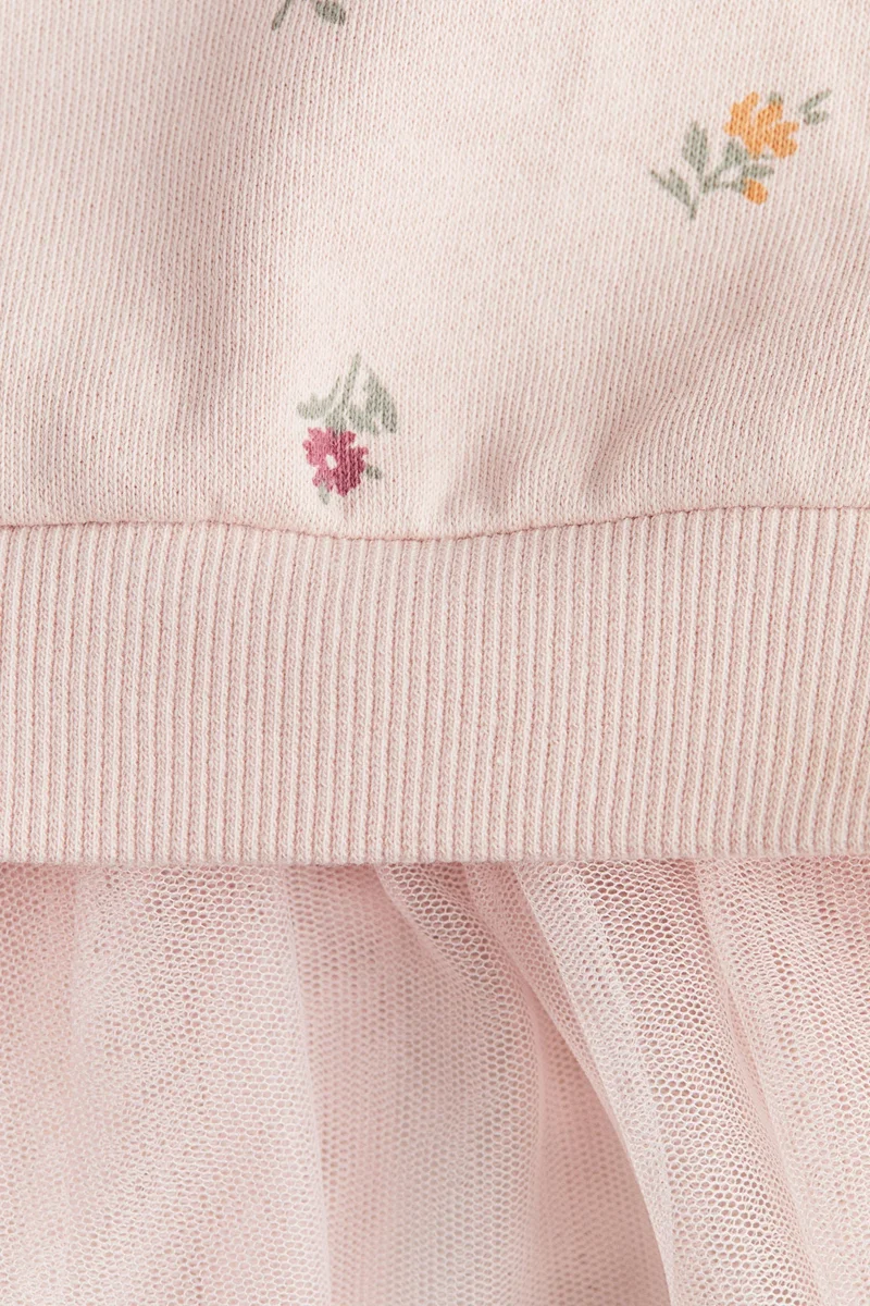 H&M Tulle-skirt sweatshirt dress