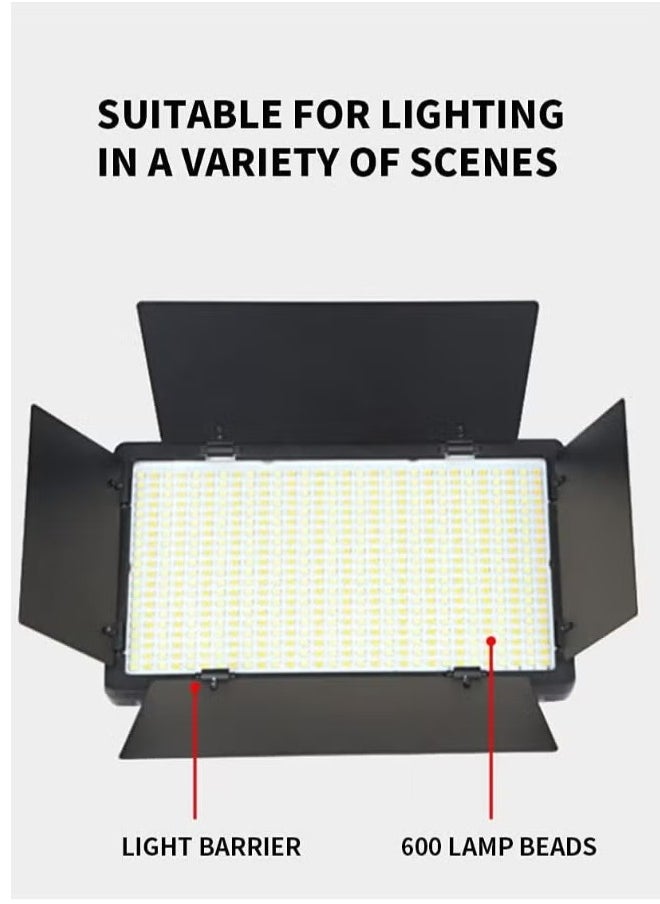 MIGOFAST 600 LED Video Light Kit  Rechargeable & Plug Powered Camera Video Light 3200K 5600K  - Image 3