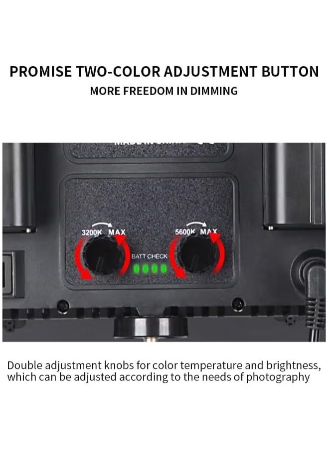 MIGOFAST 600 LED Video Light Kit  Rechargeable & Plug Powered Camera Video Light 3200K 5600K  - Image 4