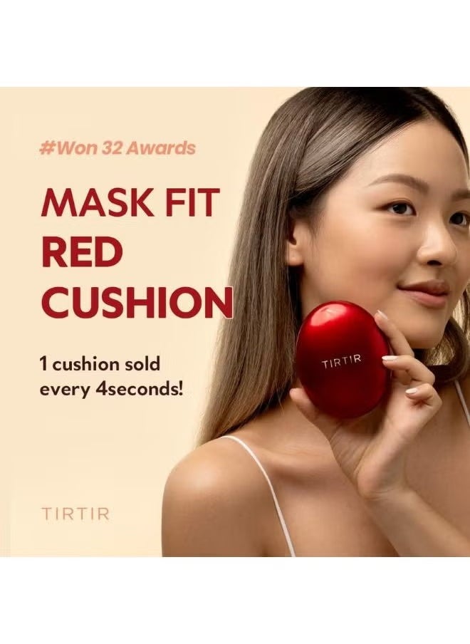 TIRTIR - Mask Fit Red Cushion Foundation 18g (23N Sand) - 72hrs Long Lasting Full Coverage Foundation Makeup - Image 1