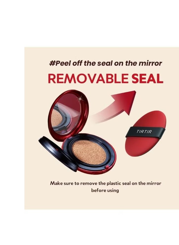 TIRTIR - Mask Fit Red Cushion Foundation 18g (23N Sand) - 72hrs Long Lasting Full Coverage Foundation Makeup - Image 1