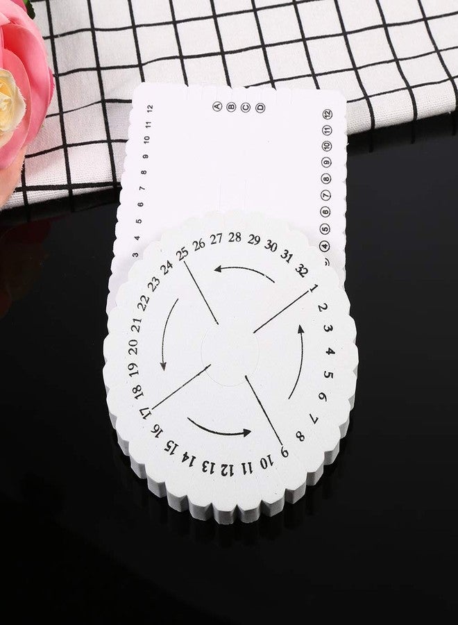 Nikou 2Pcs Braiding Disk - Round Square Kumihimo Disk Macrame Braided Cord String Bracelet Handmade Weaving Disk - Image 2
