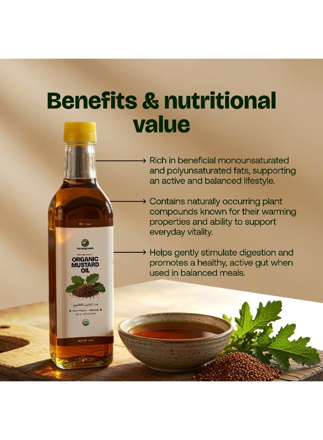 Homegrown HG Organic Mustard Oil ( Pack of 2 ) - Image 5