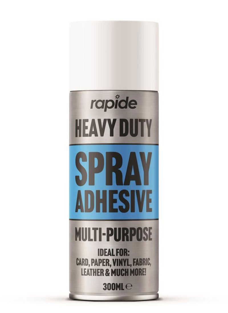 Rapide Products - Rapide Spray Glue 300ml - Powerful Adhesive Designed to Provide a Strong and Quick Bond for a Wide Range of Materials. Excellent Solution for Crafts, Repairs, and Household Applications - Image 1
