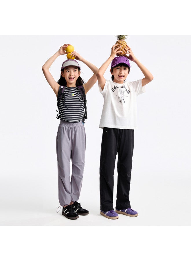 Annil Kids' Sport Pants Boys & Girls Summer New Elastic Cuff Casual Straight-leg Trendy Fashion Thin Parachute Pants For Big Kids - Image 5