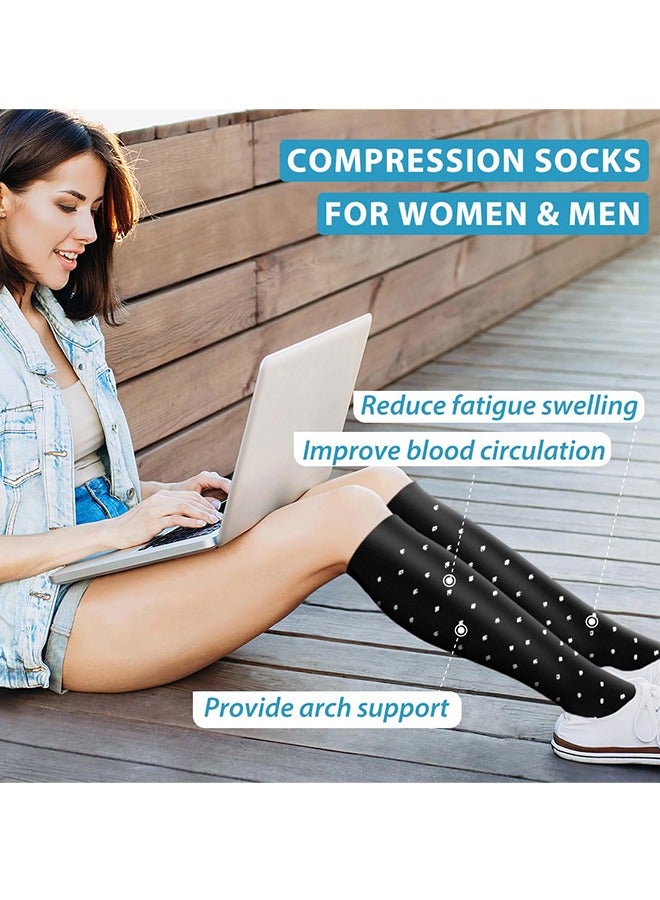 جوارب النحاس للنساء والرجال (6 أزواج) - الدعم الأمثل للممرضات والجري والمشي والتأهيل - Image 3