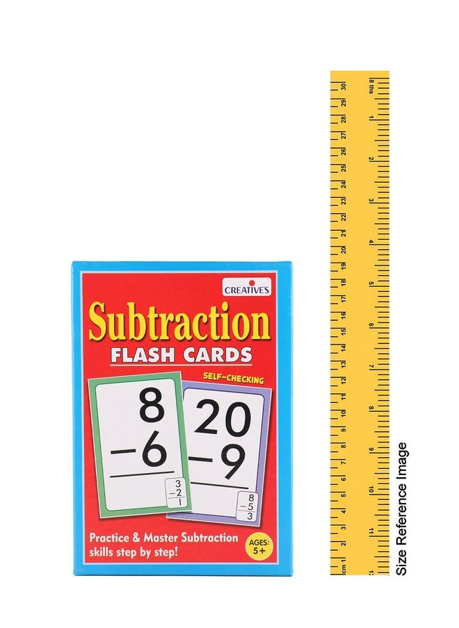 Creative's Creative's Subtraction- Flash Cards | Math Flash Cards | Learning Flash Cards | Double Sided Flash Cards | Learning & Educational | Easy & Fun Way of Learning | Ages 5 & up  - Image 4
