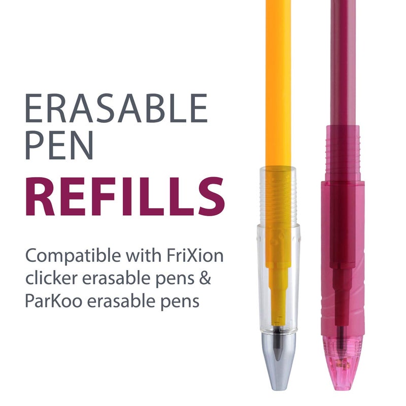 ParKoo Gel Ink Refills Compatible with FriXion and Friction Erasable Gel Pens, Fine Point 0.7 mm, 14 Colors - Image 4