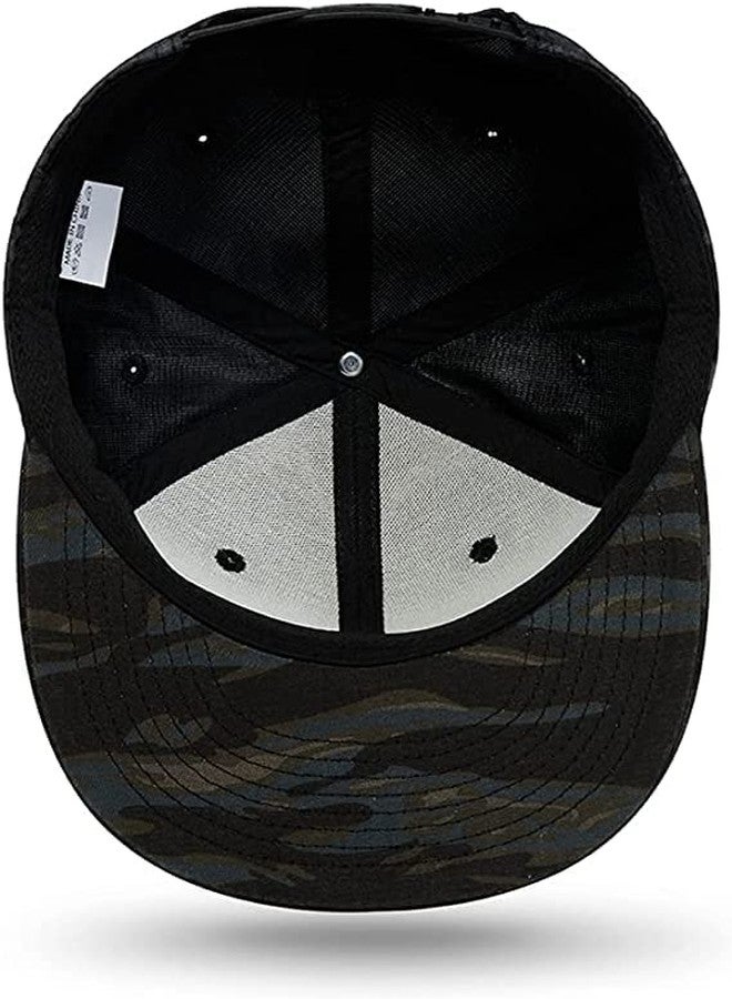 INFISPACE Men's Cotton Hip-Hop Snapback Black Cap - Image 4