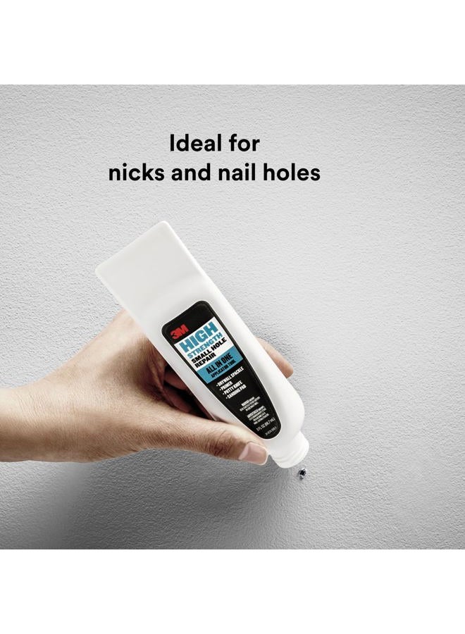 3M Small Hole Repair High Strength, All in One Applicator Tool, 1-Pack, Quick and Easy Repair for Nicks and Nail Holes, Includes Putty Knife, Spackle, and Sanding Pad For Wall Repairs (SHR-3-AIO) - Image 2