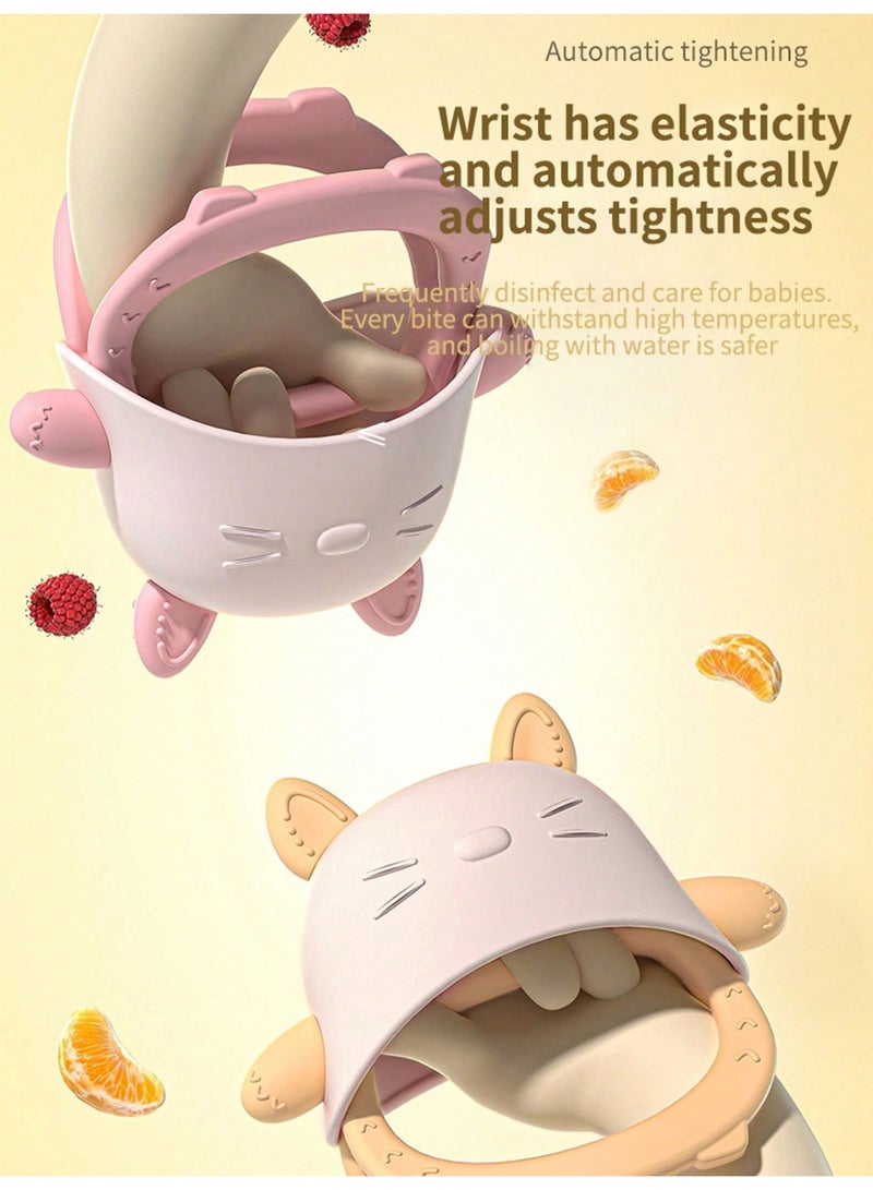 ألعاب التسنين للأطفال، ألعاب التسنين، عضاضات الأسنان للأطفال من 3 إلى 6 أشهر، ألعاب المضغ للأطفال، قفازات التسنين الخالية من مادة BPA ذات الملمس الناعم لاستكشاف الحواس وتخفيف حكة التسنين - Image 5