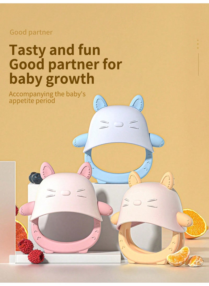 ألعاب التسنين للأطفال، ألعاب التسنين، عضاضات الأسنان للأطفال من 3 إلى 6 أشهر، ألعاب المضغ للأطفال، قفازات التسنين الخالية من مادة BPA ذات الملمس الناعم لاستكشاف الحواس وتخفيف حكة التسنين - Image 2