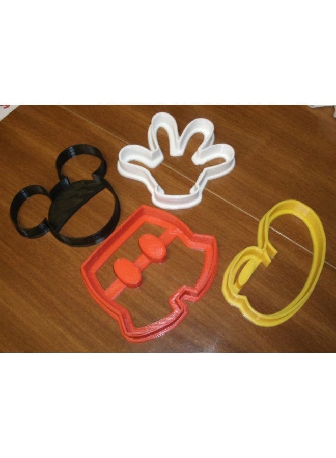 YNGLLC THEME MAGICAL MOUSE CARTOON CHARACTER SET OF 4 COOKIE CUTTERS MADE IN USA PR506 - Image 4