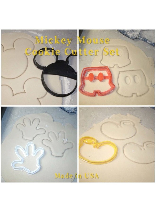 YNGLLC THEME MAGICAL MOUSE CARTOON CHARACTER SET OF 4 COOKIE CUTTERS MADE IN USA PR506 - Image 2