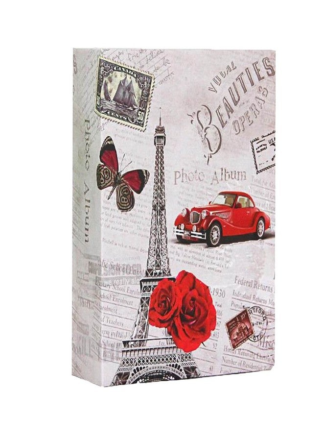 WEI LONG Photo Album Hold 100 Pockets,4"x 6" Photos Kid Photo Album Hold,Children's Pictures Album (Eiffel Tower) - Image 1