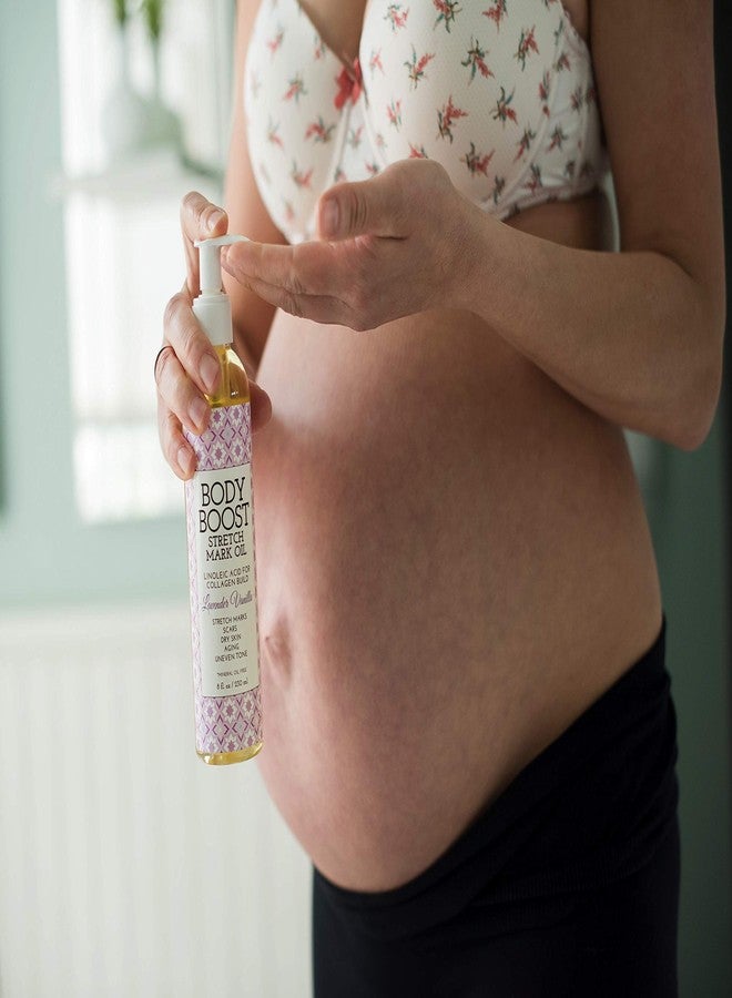 Body Boost Lavender Stretch Mark Oil 8oz- Repair Stretch Marks and Scars- Pregnancy and Nursing Safe- Vegan - Image 4
