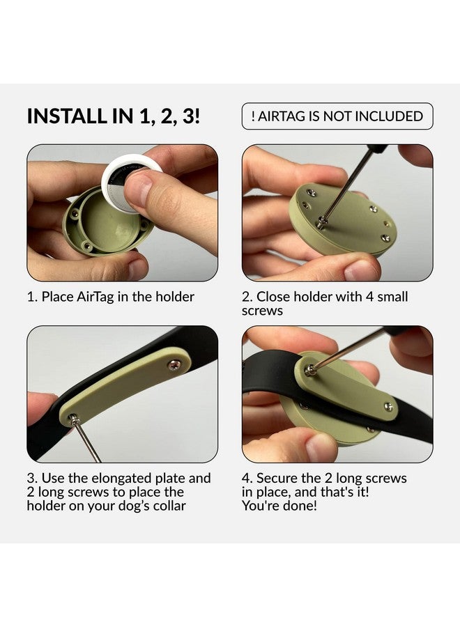 CollarDirect Airtag Holder for Dog Collar - Waterproof and Durable Protective Case for Airtag Tracker - Dog Airtag Holder Fits All Widths of Dog and Cat, Pet Collars - Alternative to Airtag Dog Collar - Image 3